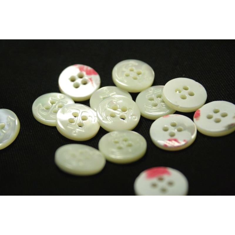 イカリ柄高瀬貝ボタン 13mm シェルボタン |  | 01