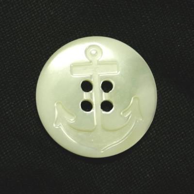 イカリ柄高瀬貝ボタン 20mm シェルボタン | 