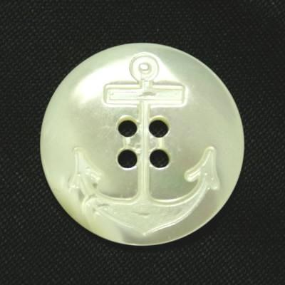 イカリ柄高瀬貝ボタン 23mm シェルボタン | 