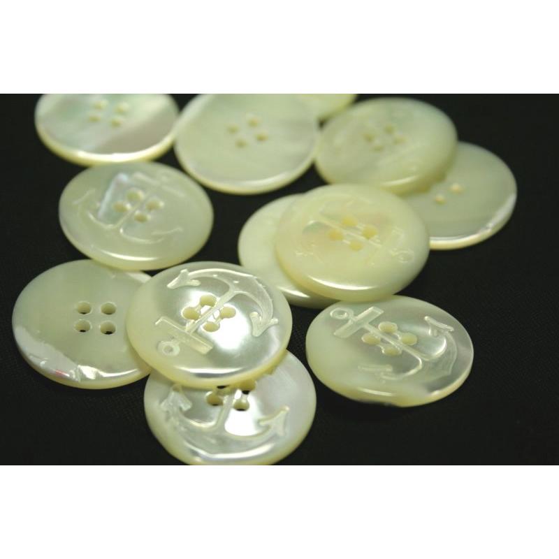 イカリ柄高瀬貝ボタン 23mm シェルボタン |  | 01
