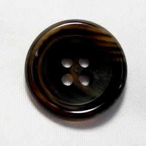 水牛ボタンK-150 COLOR．7B ダークブラウン20mm W85122  スーツの前ボタンの取替 老舗テーラー御用達スーツボタン専門店の高級ボタン | 