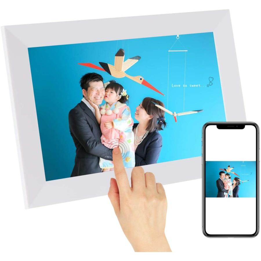 人気が高い Scishionホワイトwifiデジタルフォトフレーム 1280 800高解像度タッチスクリーン Ips視野角 16gb内部ストレージ 10 内祝い Aleefsurgical Com