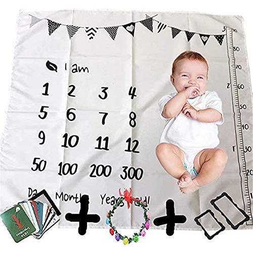 ベビー撮影シーツ 寝相アート月齢フォトシート 月齢シーツ 新生児 おくるみ Goodタッチ赤ちゃんマイルストーン毛布 毛布 背景布 100 T S Shop 通販 Yahoo ショッピング