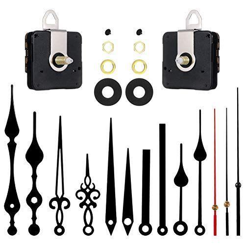 Aumesa Rano 時計 2枚セット ムーブメント 手作り Diy 時計きっと 交換 開店祝い 時計キット時計補修パーツ 掛け時計用 時計シャフト