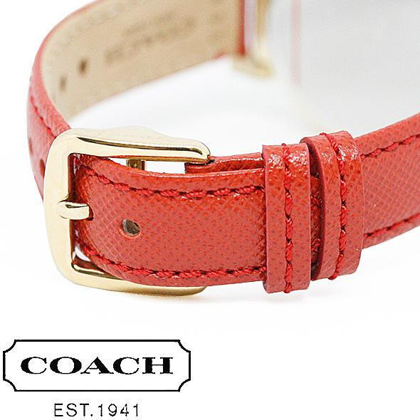 【数量限定】COACH 腕時計 レディース 14502400 赤 レザー COACH（コーチ） 腕時計 レディース 時計 レッド レザーバンド MADISON