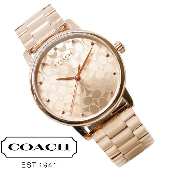 コーチ レディース 腕時計　ステンレスベルト　ローズゴールド　14503407 COACH コーチ 腕時計 レディース 時計 ギフト プレゼント ローズ