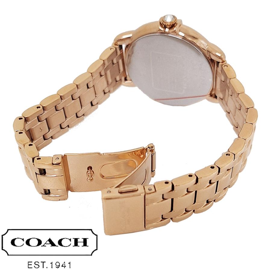 COACH（コーチ） 時計 腕時計 レディース ローズゴールド シルバー文字