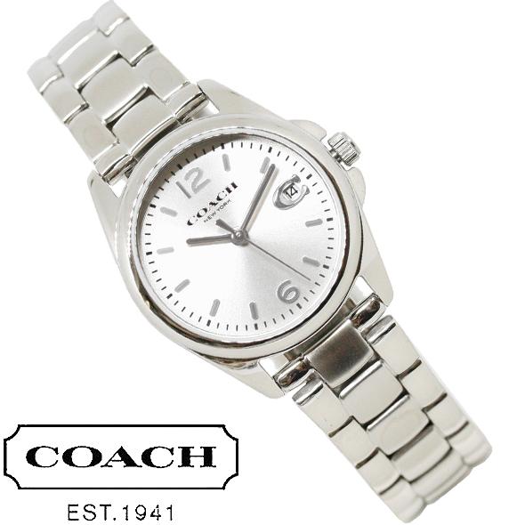 コーチ 腕時計 時計 プレゼント ギフト レディース シルバー デイト