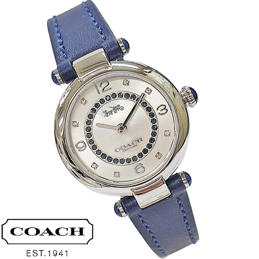 COACH コーチ 腕時計 時計 レディース バンド ネイビー レザー COACH コーチ 腕時計 時計 レディース バンド ネイビー レザー