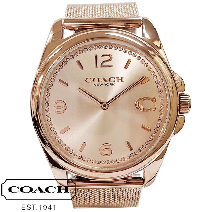 COACH（コーチ） 時計 腕時計 レディース ローズゴールド クリスタル 