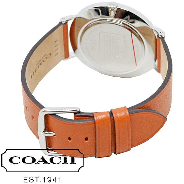 コーチ 腕時計 時計 メンズ ギフト プレゼント オレンジ系 ライトブラウン ファッション 男性用 41mm フェイス COACH CHARLES  チャールズ 14602600