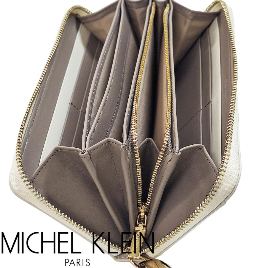 MICHEL KLEIN ミッシェルクラン 財布 長財布 ラウンドファスナー