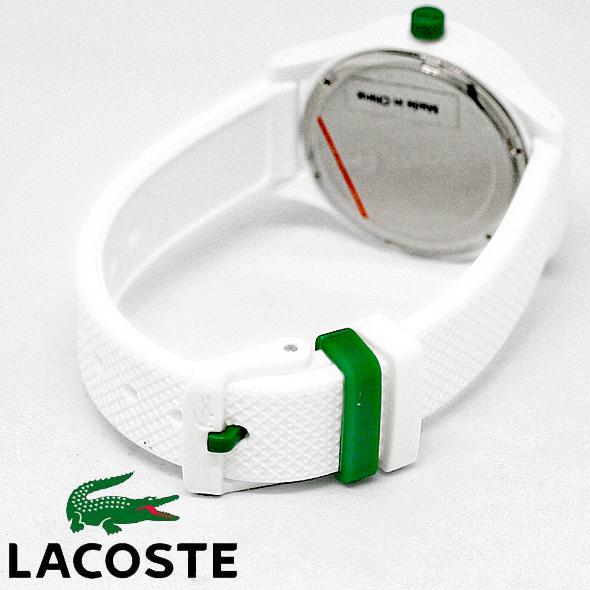 【美品】LACOSTE （ラコステ） 腕時計 シリコンストラップ ホワイト LACOSTE ラコステ 腕時計 手表 レディース キッズ シンプル