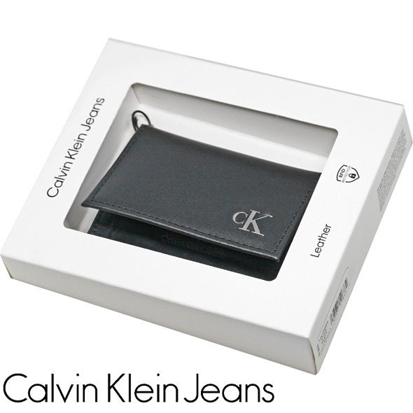 カルバンクライン ジーンズ カードケース 名刺入れ ギフト プレゼント メンズ レザー ブラック Calvin Klein Jeans 31KJ200004 新品｜ttshop-trust｜08