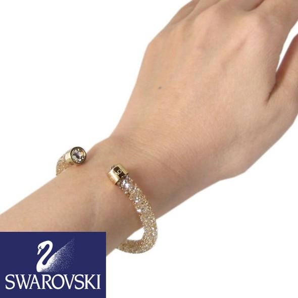 スワロフスキー SWAROVSKI バングル ブレスレット Sサイズ クリスタル 