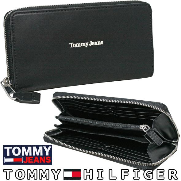   Jeans 長財布 ブラック TOMMY JEANS（トミー・ジーンズ） 長財布 ラウンドファスナー ギフト