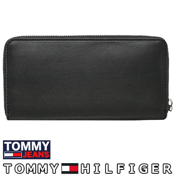 トミージーンズ 長財布 ラウンドファスナー プレゼント ギフト ユニセックス ファッション ブラック TOMMY JEANS  AW0AW14981BDS AW0AW14981-BDS