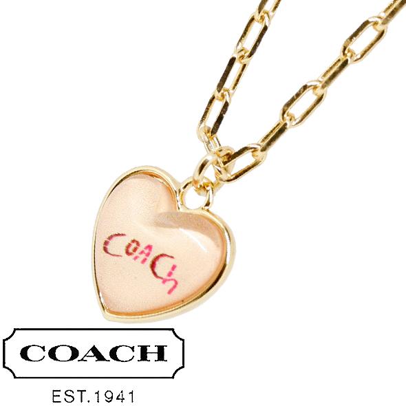 COACH（コーチ） ネックレス ペンダント ハート レディース イエロー 