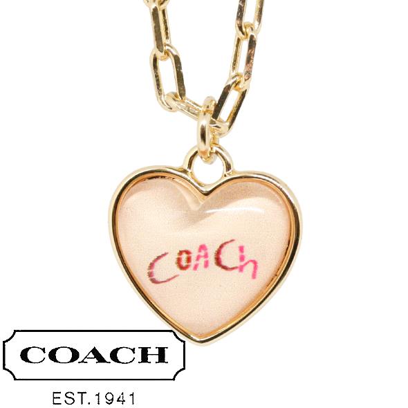 COACH コーチ ネックレス ペンダント ハート レディース