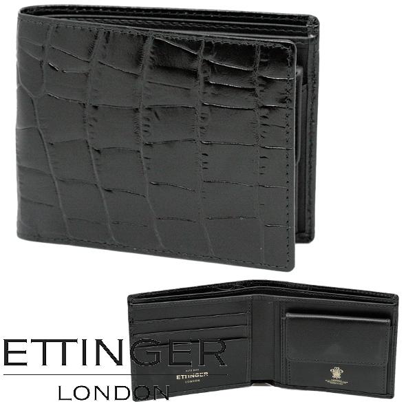 ETTINGER（エッティンガー） 2つ折り財布 CC141J EBONY メンズ 新品 