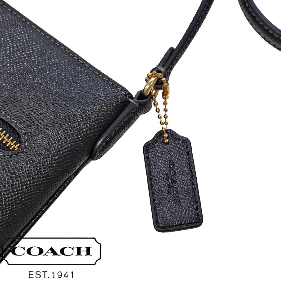 【美品】COACH ミニシグネチャー サコッシュ ショルダーバッグ ブラック COACH コーチ ミニバッグ ミニショルダーバッグ 斜め掛け