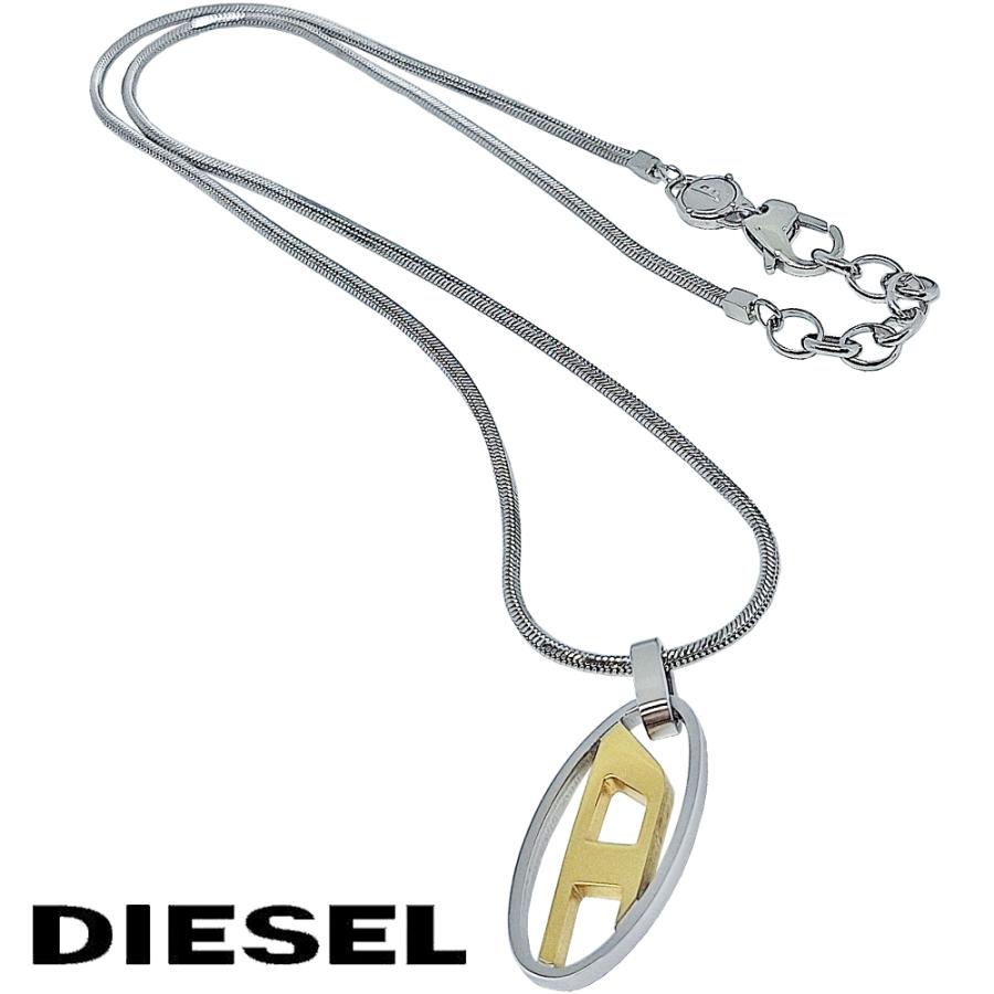 DIESEL（ディーゼル） ネックレス メンズ アクセサリー オーバルD