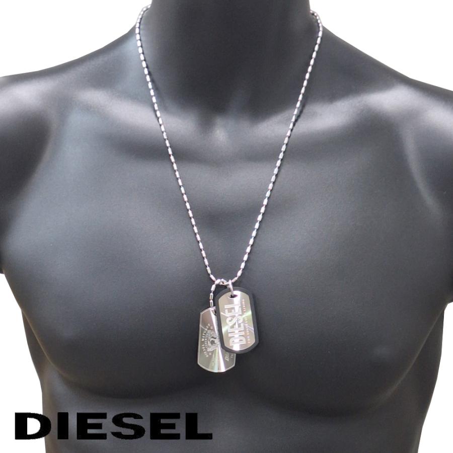 DIESEL（ディーゼル） ネックレス メンズ DX1553040 ドッグタグ ダブル