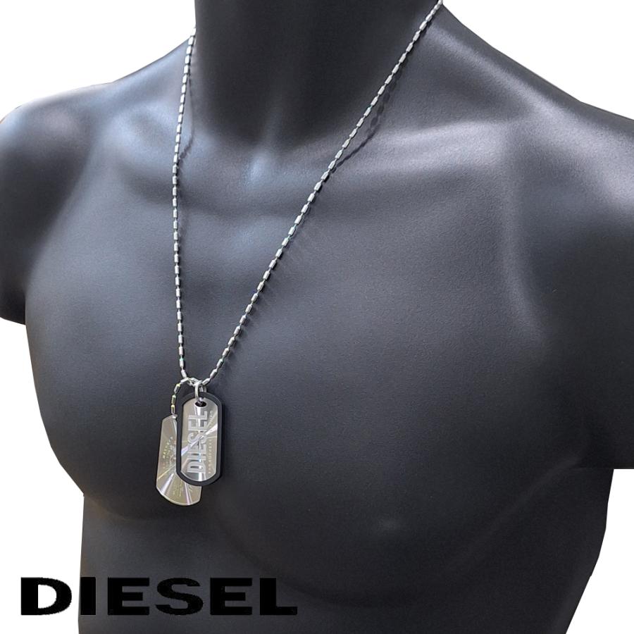 DIESEL（ディーゼル） ネックレス メンズ DX1553040 ドッグタグ ダブル