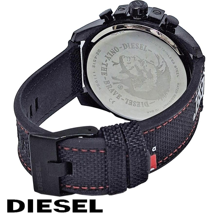 DIESEL ディーゼル 時計 メンズ 腕時計 シルバー文字盤 ブラック