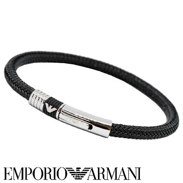 エンポリオアルマーニ ブレスレット ギフト プレゼント メンズ ブラック／シルバー  EGS1624001 EMPORIO ARMANI 新品 無料ラッピング可｜ttshop-trust｜02