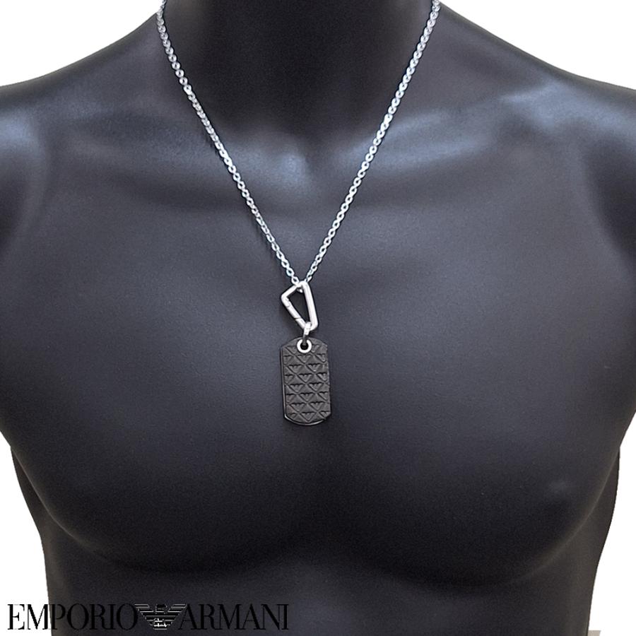 EMPORIO ARMANI ロゴペンダントネックレス EMPORIO ARMANI エンポリオアルマーニ ネックレス メンズ EGS3133040