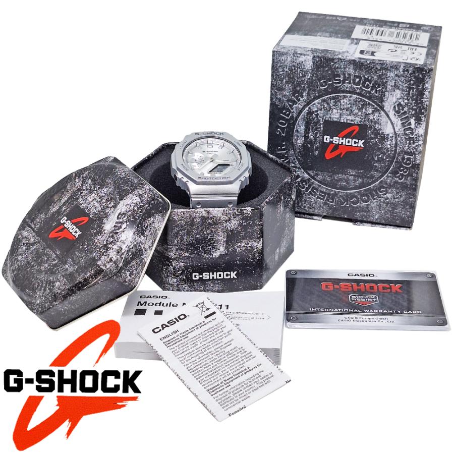 G-SHOCK GA-2100 デジタル腕時計 シルバー Introducing: G-SHOCK GM-2100 “カシオーク”にメタルカバード