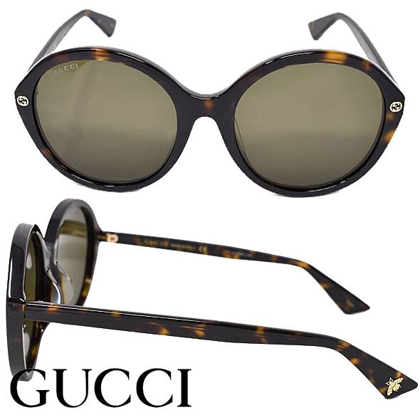 GUCCI グッチ ブラウンサングラス UVカット GG0023SA 002