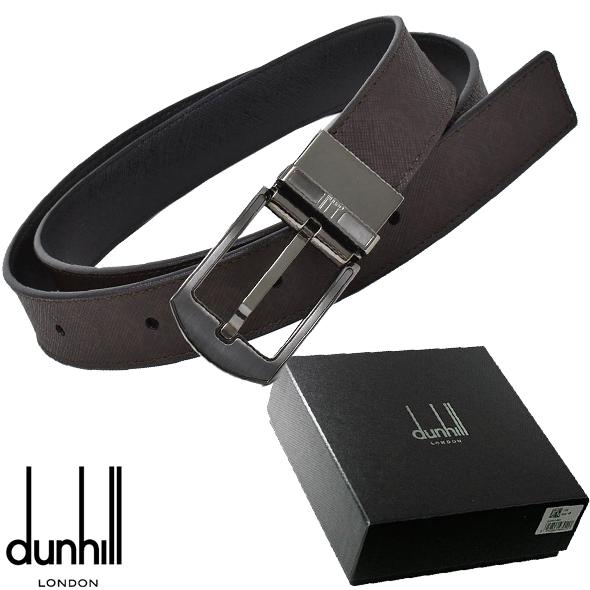 ダンヒルレザーベルトツイストバックルリバーシブルベルト