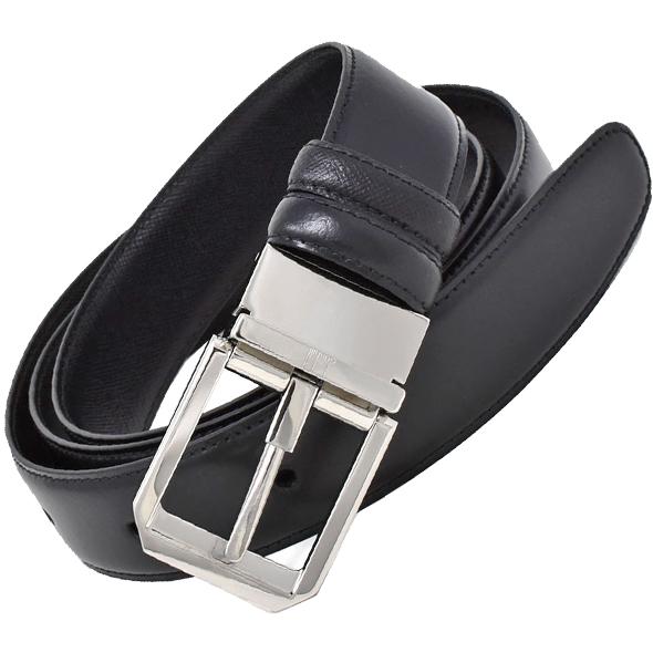 ダンヒル ベルト プレゼント ギフト メンズ ブラック レザー リバーシブルバックル DUNHILL HPN230A42 BELT ビジネス  カジュアル 新品 無料ラッピング可