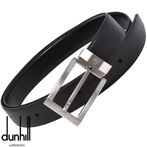 ダンヒル ベルト プレゼント ギフト メンズ ブラック レザー ブラッシュ ガンメタル DUNHILL HPN240A42 BELT ビジネス カジュアル 新品 無料ラッピング可｜ttshop-trust｜02