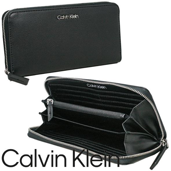 ck Calvin Klein カルバンクライン 長財布 ラウンドファスナー ギフト