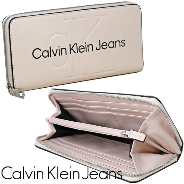 ck Calvin Klein カルバンクライン ジーンズ 長財布 ラウンド ck Calvin Klein カルバンクライン ジーンズ 長財布 ラウンド