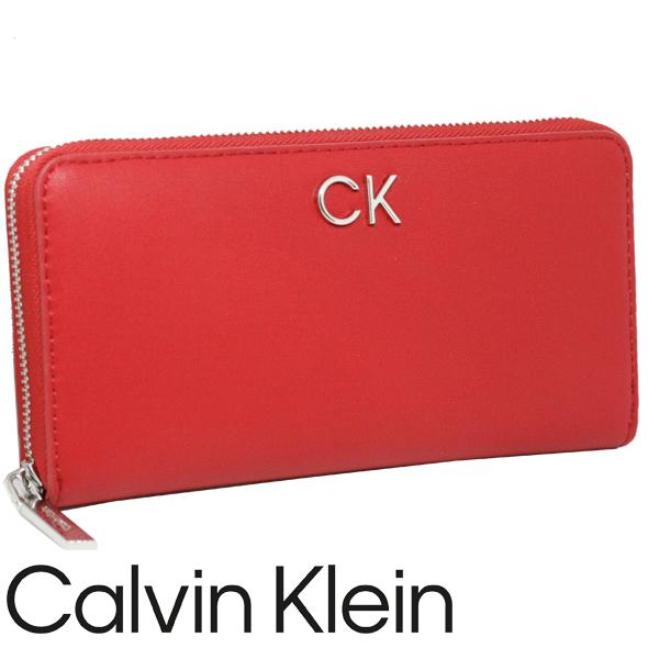 【正規品】  カルバンクライン ロゴ 長財布 新品】カルバンクライン 長財布 ウォレット レザー CKロゴ 黒