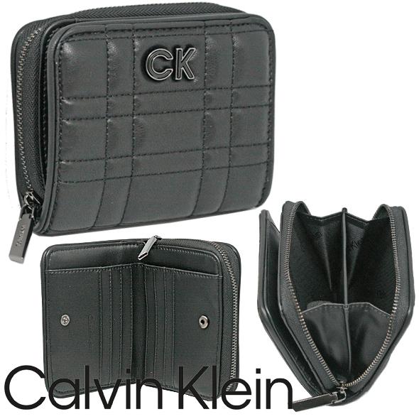 カルバンクライン　折り財布 カルバン クライン Calvin Klein 二つ折り財布 ブラック メンズ CALVIN