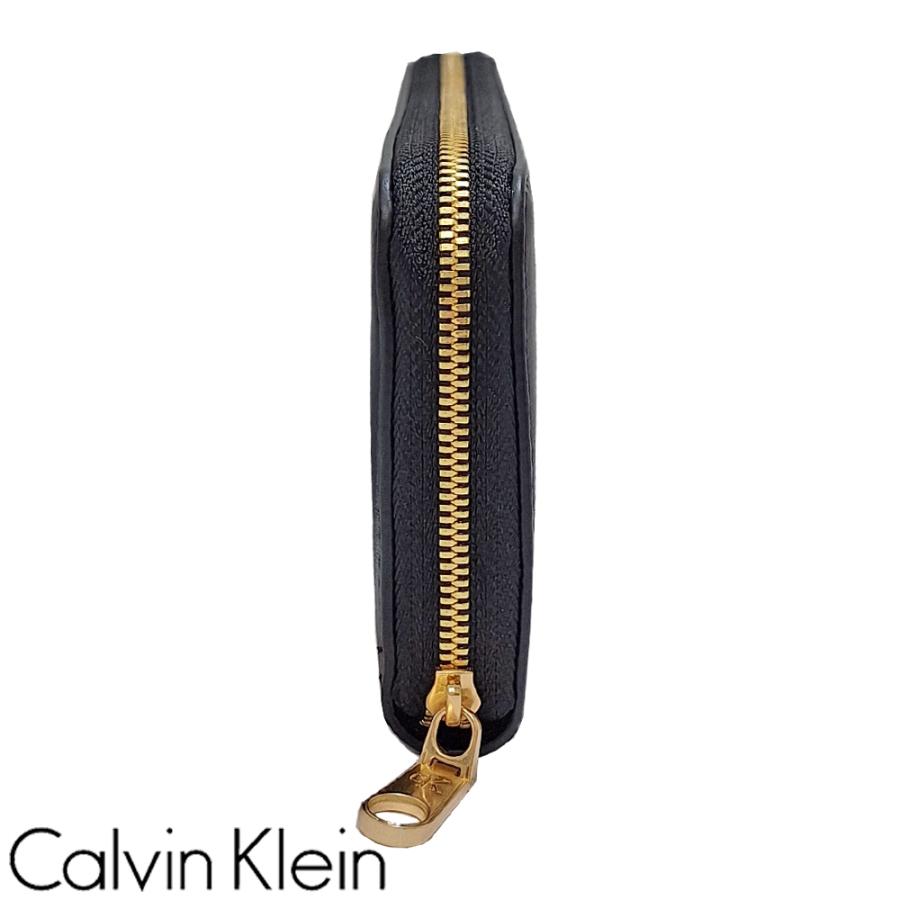 【極美品】  カルバンクライン 長財布 ラウンドファスナー Calvin Klein（カルバン・クライン） 長財布 メンズ レディース