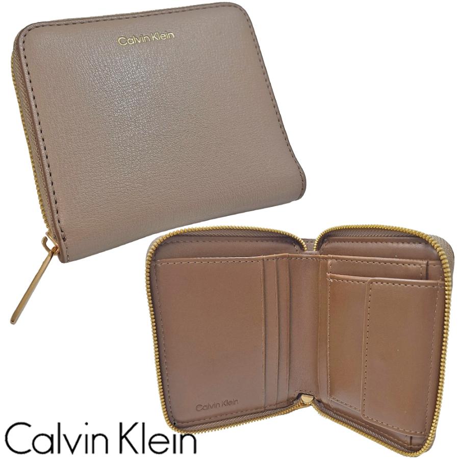 未使用 カルバンクライン 二つ折り財布 ラウンドファスナー メンズ レディース Calvin Klein（カルバン・クライン） 二つ折り財布 ミニ財布 メンズ