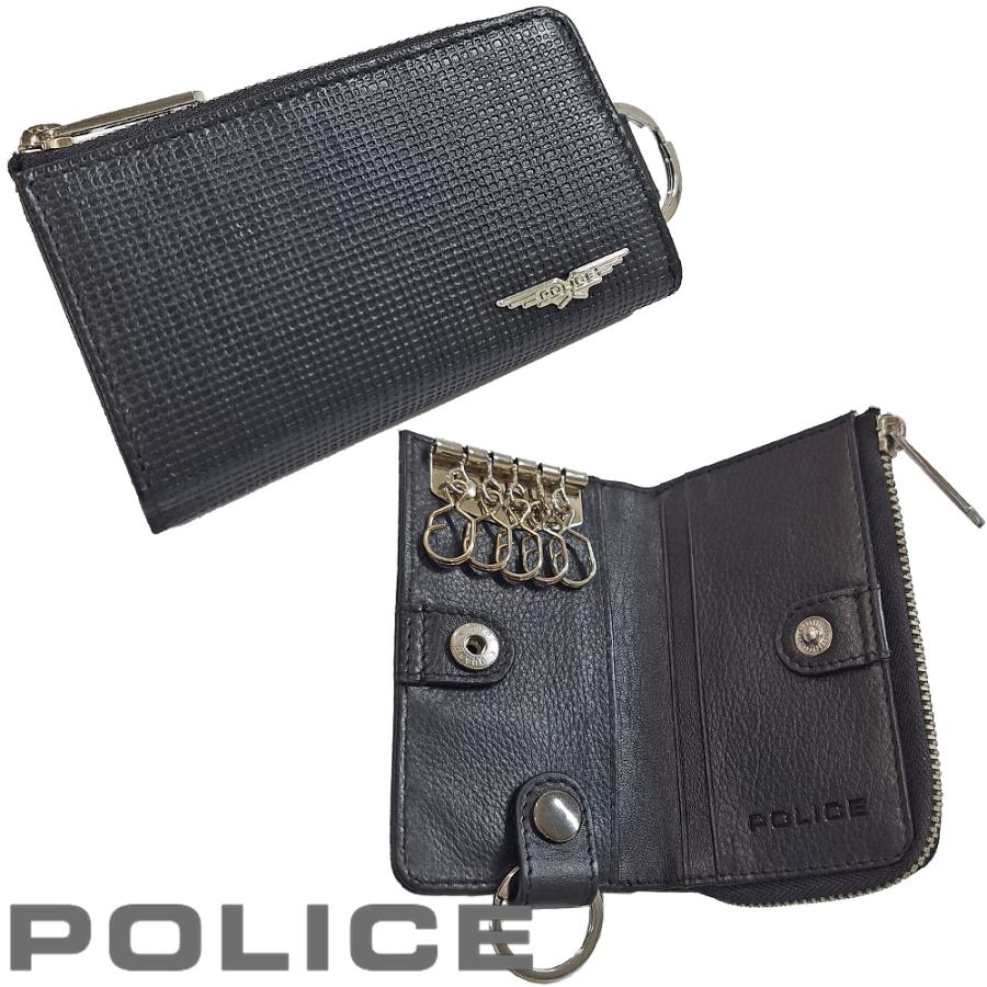 ポリス 小銭入れ PA-5509 ブラック POLICE（ポリス） キーケース レザー ブラック メンズ 小銭入れ