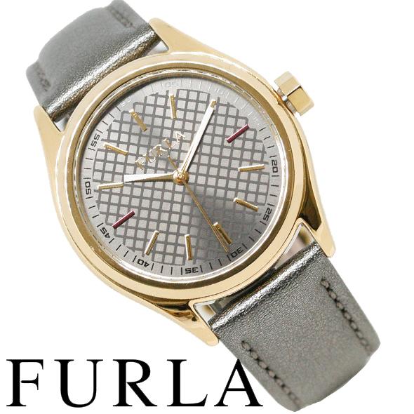 FURLA フルラ 腕時計 時計 レディース ガンメタル系 レザー FURLA フルラ 腕時計 時計 レディース ガンメタル系 レザー