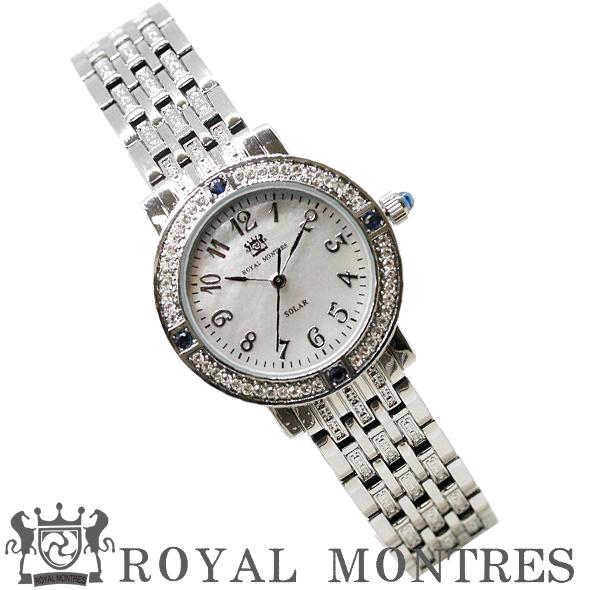 ロイヤルモントレス 時計 腕時計 宝飾時計 ソーラー レディース