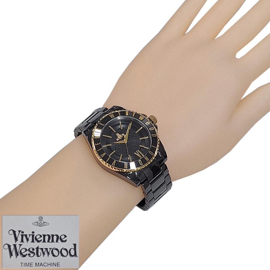 Vivienne Westwood アナログ時計 ブラック/ゴールド Vivienne Westwood ヴィヴィアンウエストウッド 腕時計