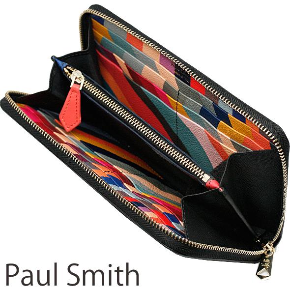 ポールスミス 財布 長財布 ラウンドファスナー プレゼント ギフト メンズ ブラック Paul Smith W1A-4609X AINSWS 79  カジュアル ファッション