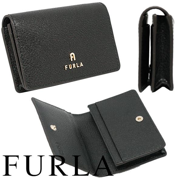 FURLA ブラック レザー 名刺入れ FURLA ブラック レザー 名刺入れ ブラック - レディース レザー