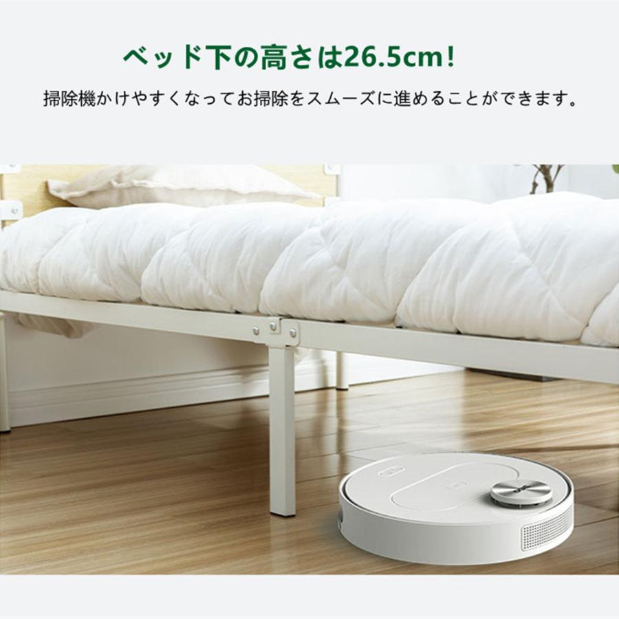 パイプベッド シングル ベッド ベッドフレーム シングルベッド パイプ+木 アイアンベッド シングル インダストリアル 工業風|ttsj|06