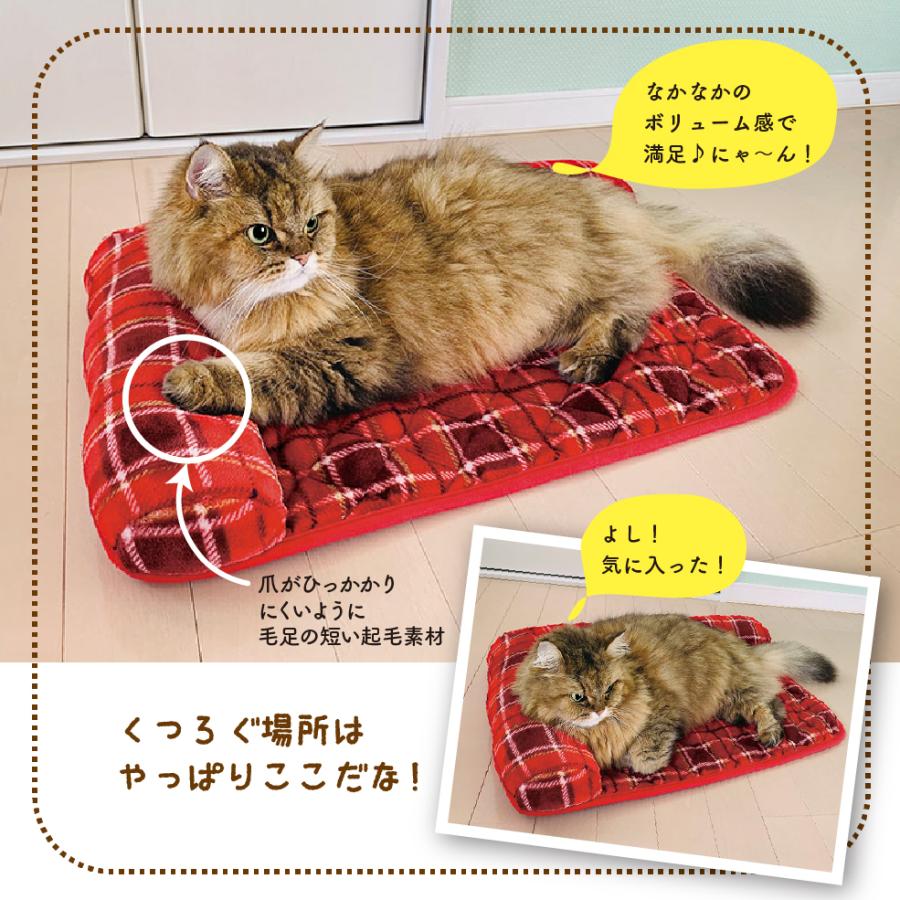 ペット敷きパッド ペット用 マット ペットベッド あごのせ 40 60 5cm 起毛素材 小型犬 犬 猫 暖かい ふわふわ あったか あごのせ ペットパッド チェック 赤 インテリア Starthouse Yahoo 店 通販 Yahoo ショッピング
